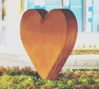 Кортеновская сталь скульптура сердце (518279) монтаж арт-объект  в Курильске