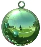 Ёлочный шар зелёный (518841) ∅ 400 мм. Курильск 
