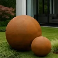 Кортен 2 шара - композиция (518935) ∅ 0,75 и 1,5 м. Курильск 