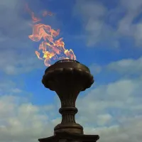 Газовая горелка апс (газ-контроль) (1629) сертификат - автомат вечный огонь ø 154 мм. ветроустойчивая  в Курильске
