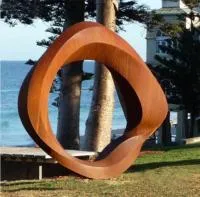 Композиция кольцо кортеновская сталь (518268) сертификат арт-объект  в Курильске