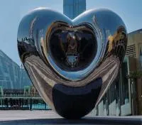 Объёмная скульптура сердце из нержавеющей стали (518278) сертификат арт-объект  в Курильске