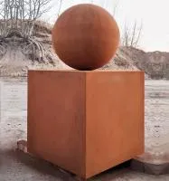 Шар — стальной куб кортен (518929) ∅ 500 мм. Курильск