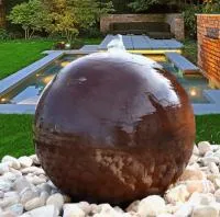 Сфера КОРТЕН - ШАР ФОНТАН 3D (518902) ∅ 850 мм. Курильск 