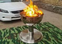 Чаша торжественного огня афины (51756458) производство для ø 360 мм. ветроустойчивая в Курильске