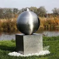 Стальной фонтан  сфера (518889) ∅ 450 мм. Курильск 